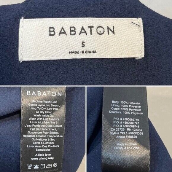 Aritzia Babaton Hopkins Blouse Floral Top Size S sleeveless front tie - Picture 11 of 12